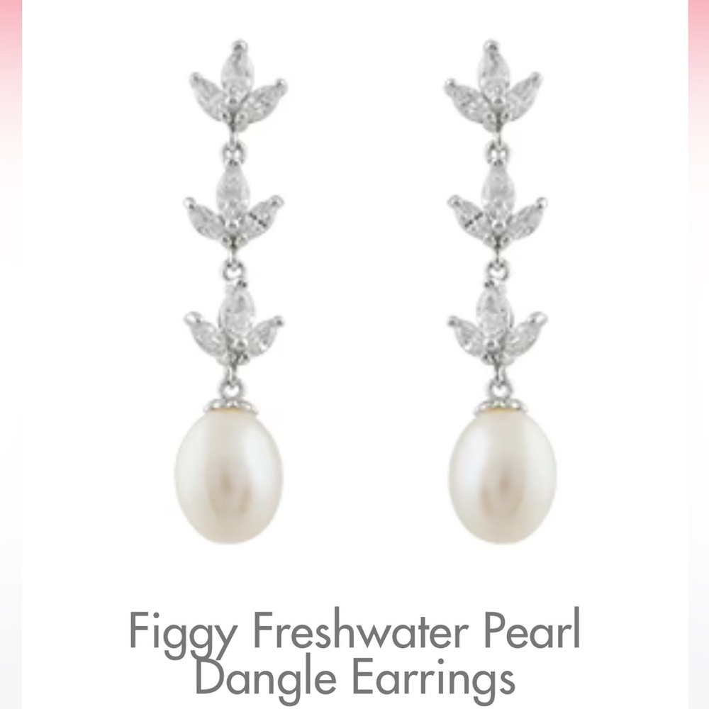 Anna Bellagio drop pearl earring